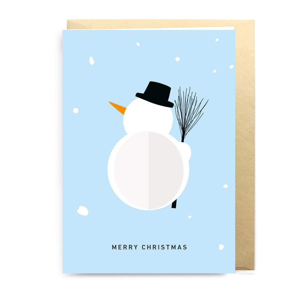 3D Klappkarte SNOWMAN