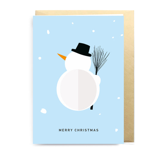 3D Klappkarte SNOWMAN