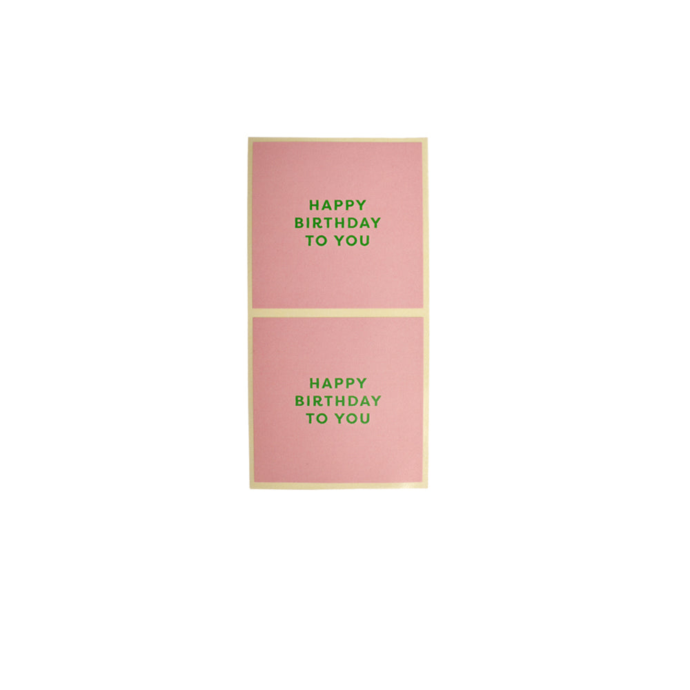 2 Sticker Happy Birthday to you