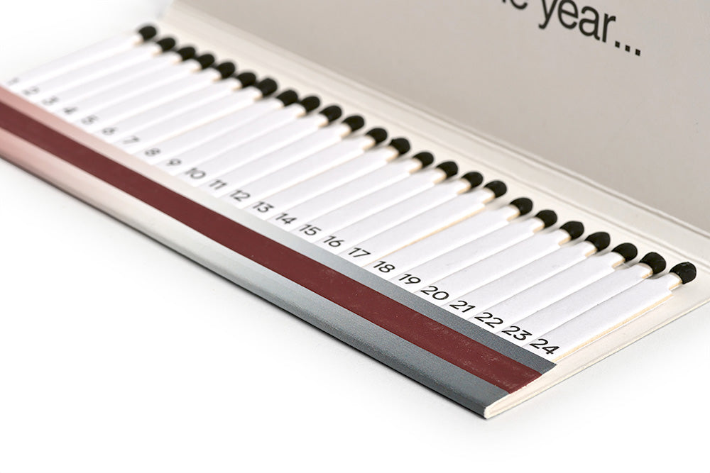 ADVENTSKALENDER Streichhölzer Foggy Maroon