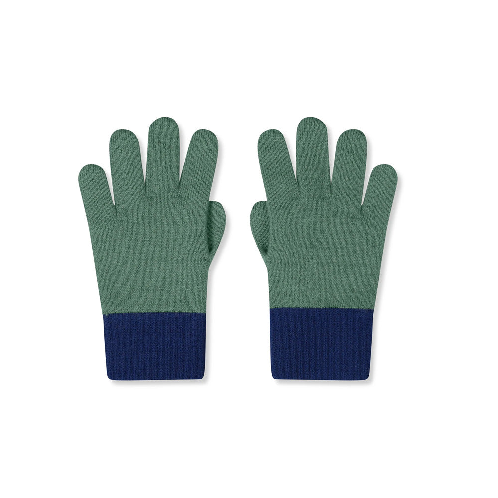 Fingerhandschuhe Merinowolle Teal