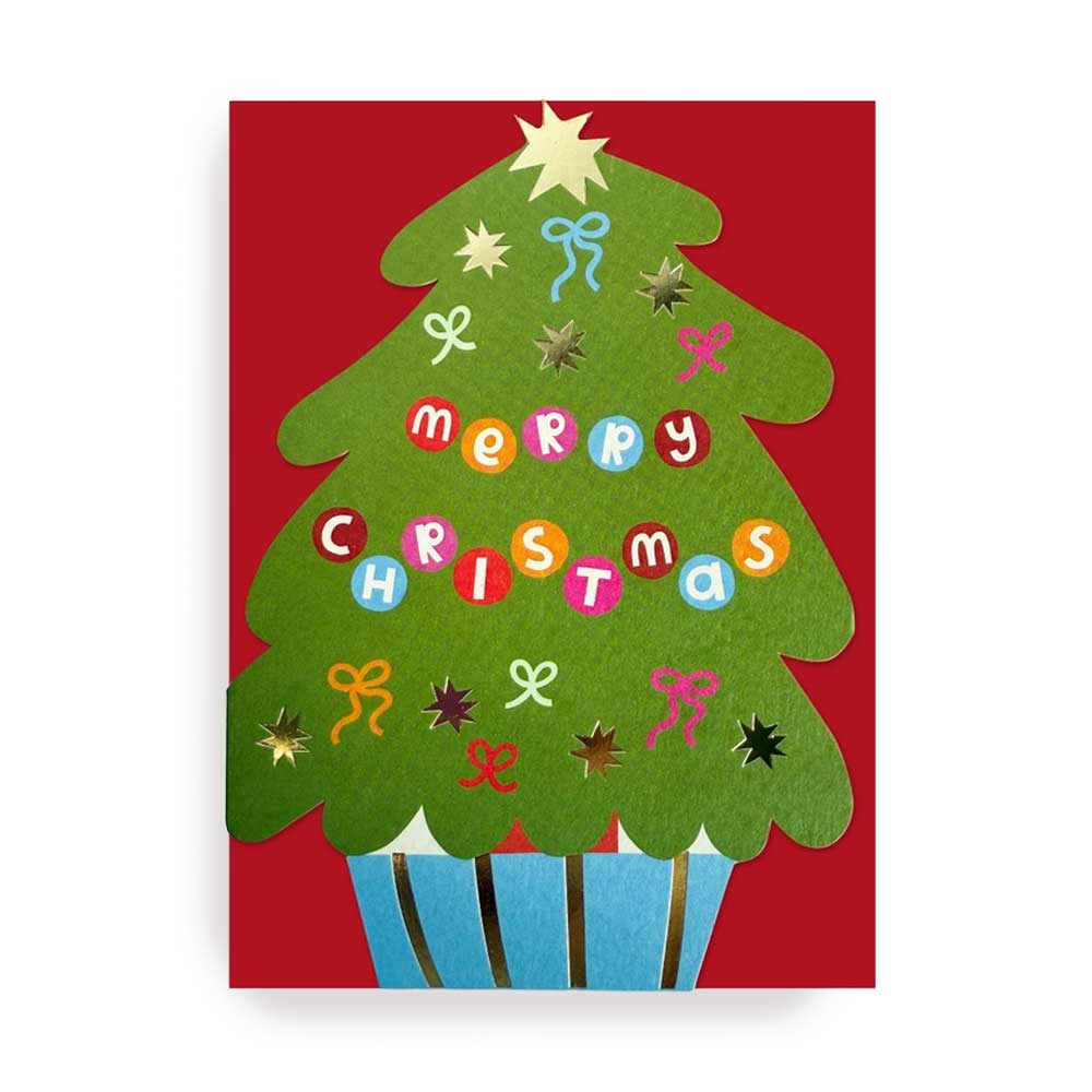 3D Klappkarte Happy Christmastree