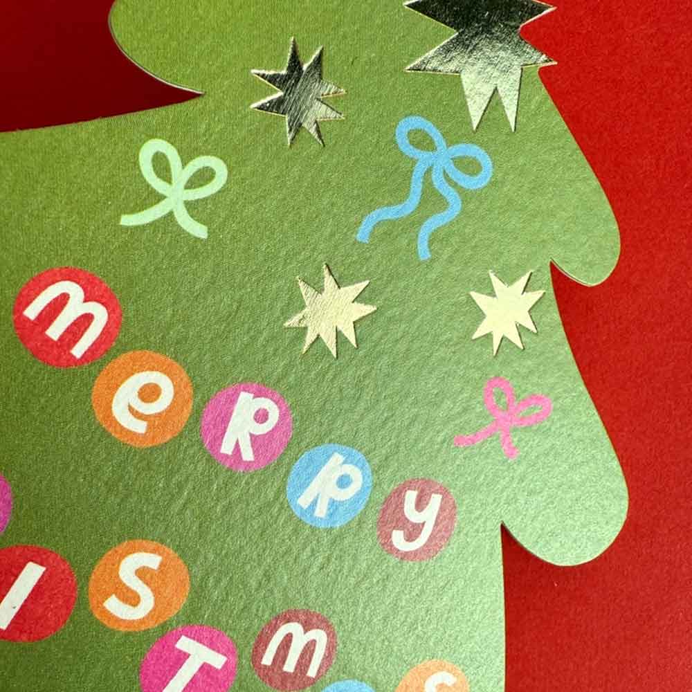 3D Klappkarte Happy Christmastree