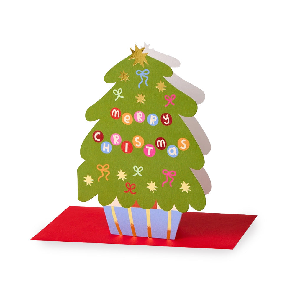 3D Klappkarte Happy Christmastree