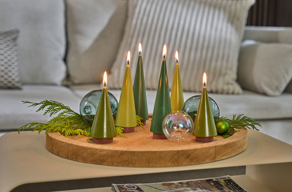 Candle Tree S Olive