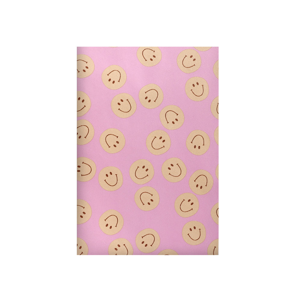 Papiergeschenktüte Smiley pink (M)