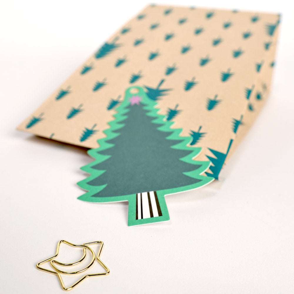 Metal clip Moon and Star Gold