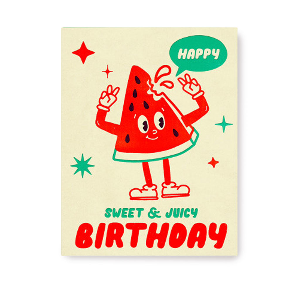 Postcard Birthday watermelon