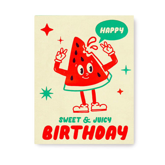 Postcard Birthday watermelon