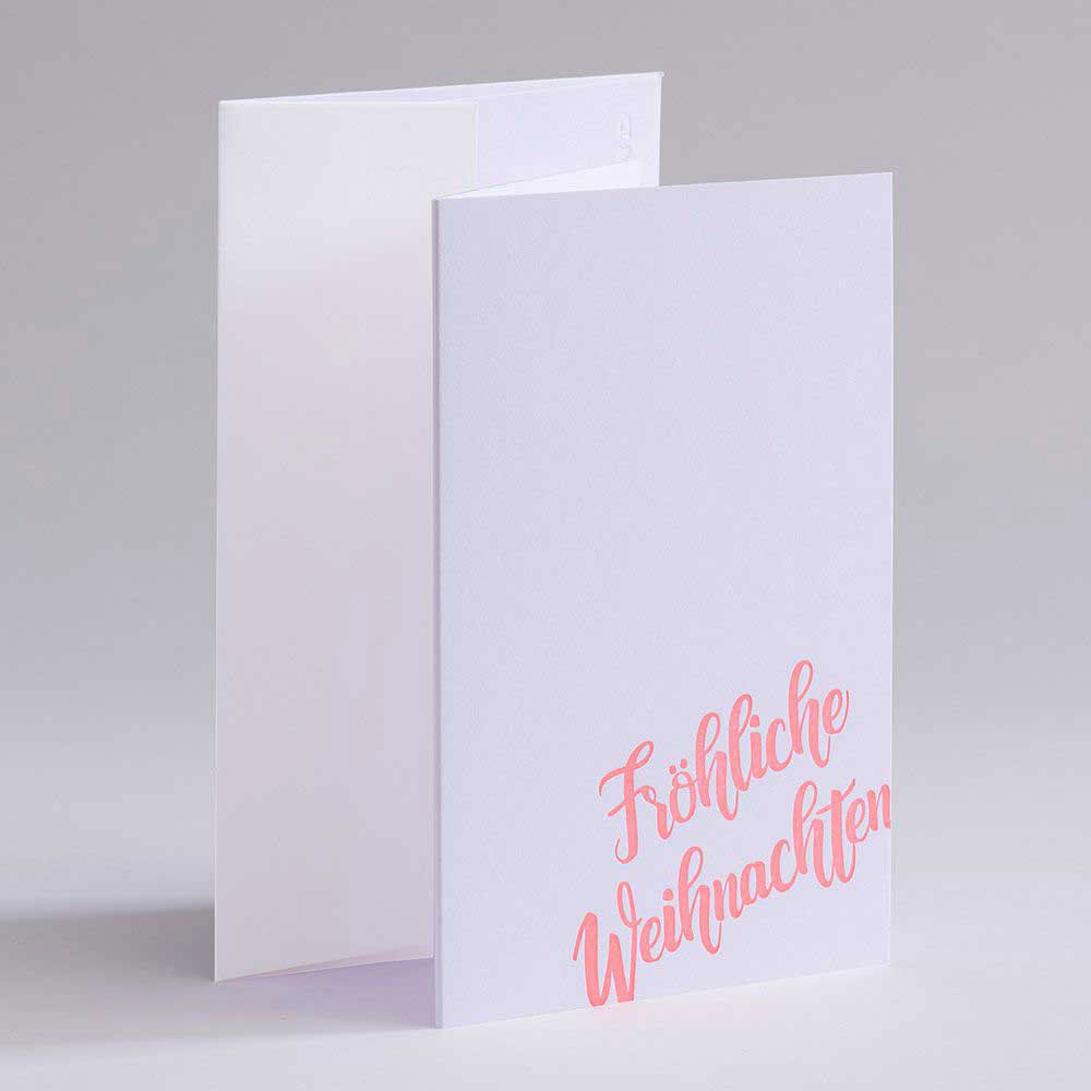 Folded Card CHRISTMAS NEON ORANGE