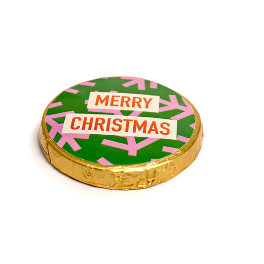Schokotaler Merry Christmas