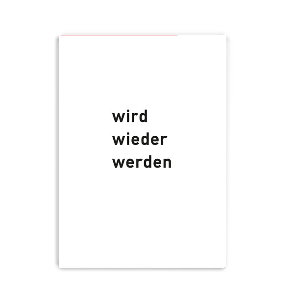 Postkarte Wird Wieder Werden