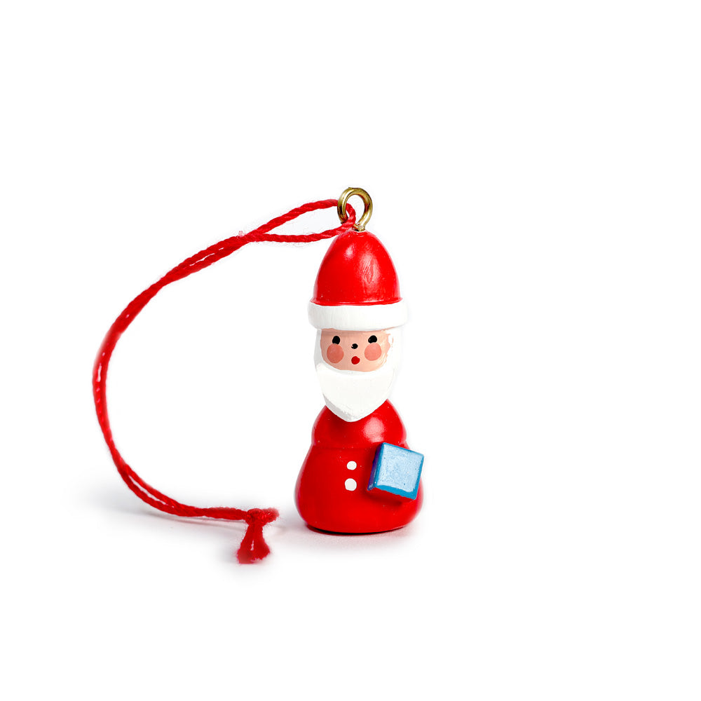 Wooden Santa Claus Ornament