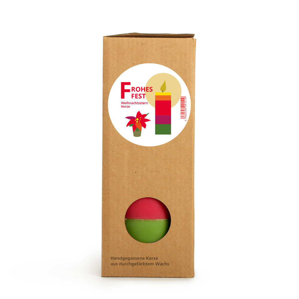 Pillar Candle POINSETTIA