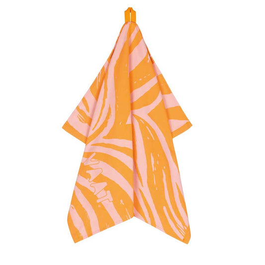 Dish Towel Zebra-Coral