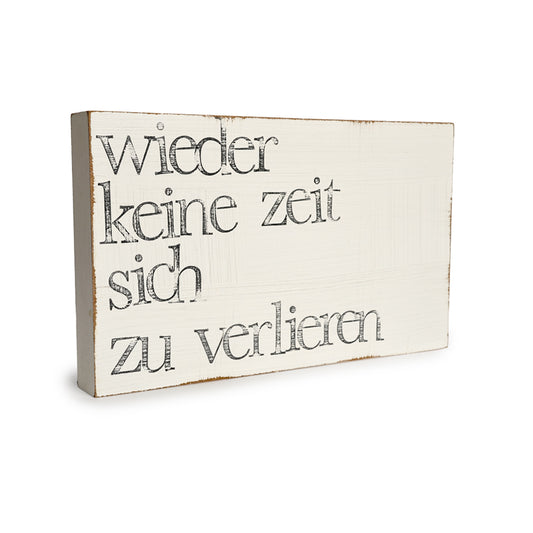 Large text plate, No time again...