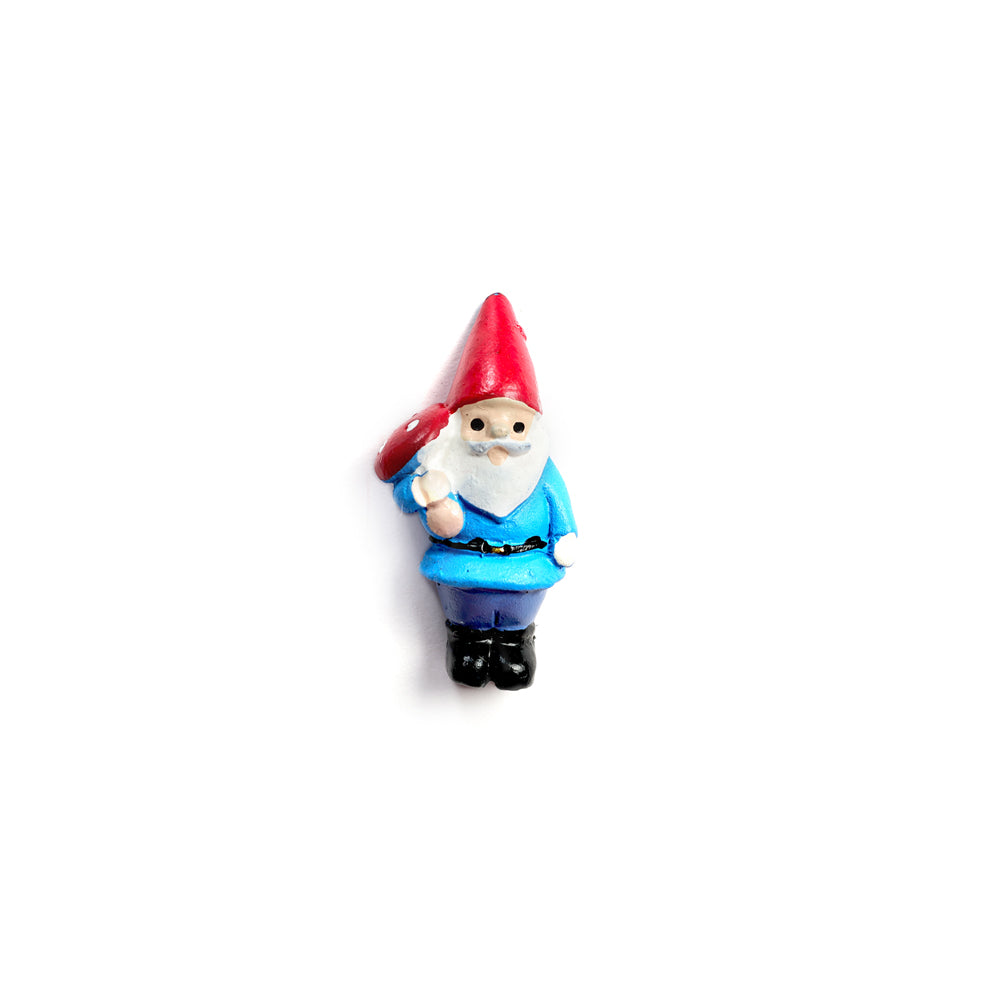 Zwerg blau mit Pilz Magnet
