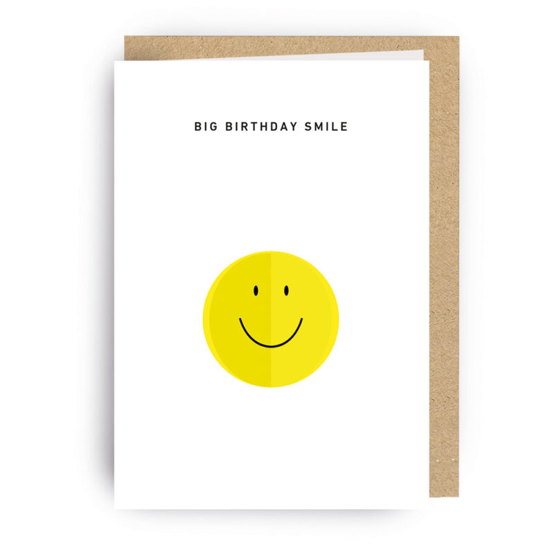 3D Klappkarte Big Birthday Smile