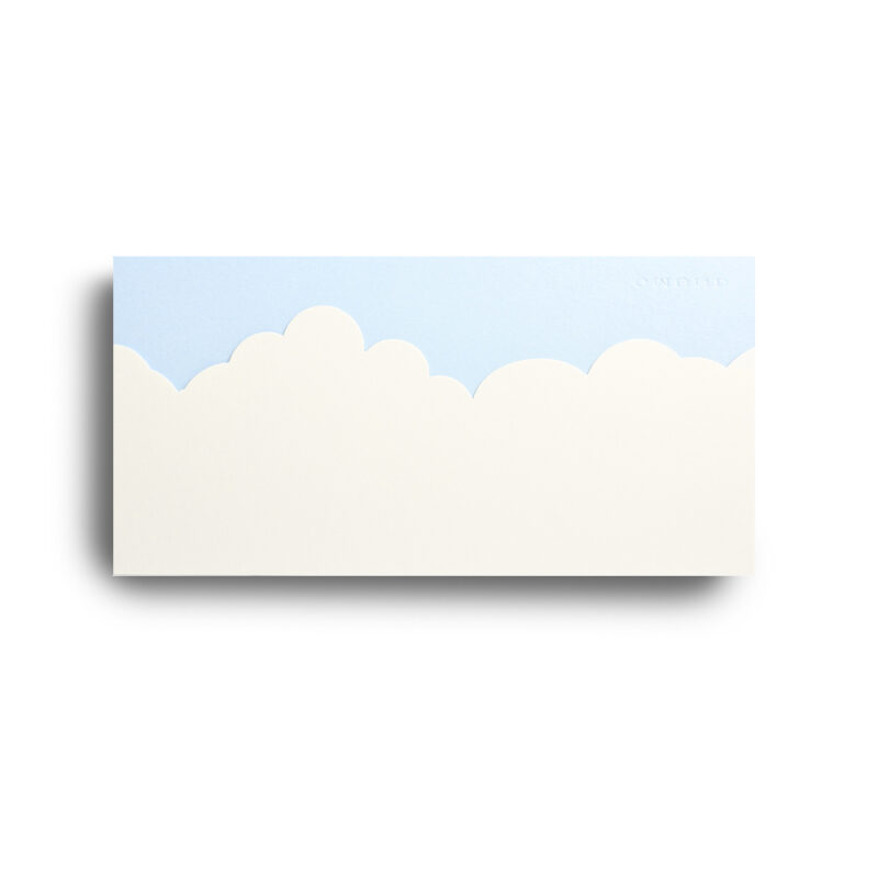 Klappkarte Wolken