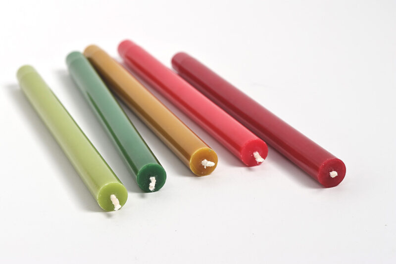 5 Mini Candles,  Color Mix WINTER – Bild 2