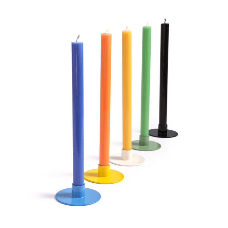 5 Mini Candles,  Color Mix BASIC