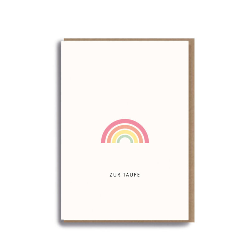 Klappkarte Regenbogen