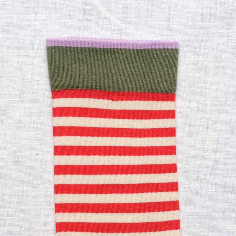 Socken RY 133 Rot geringelt (39-41) – Bild 3