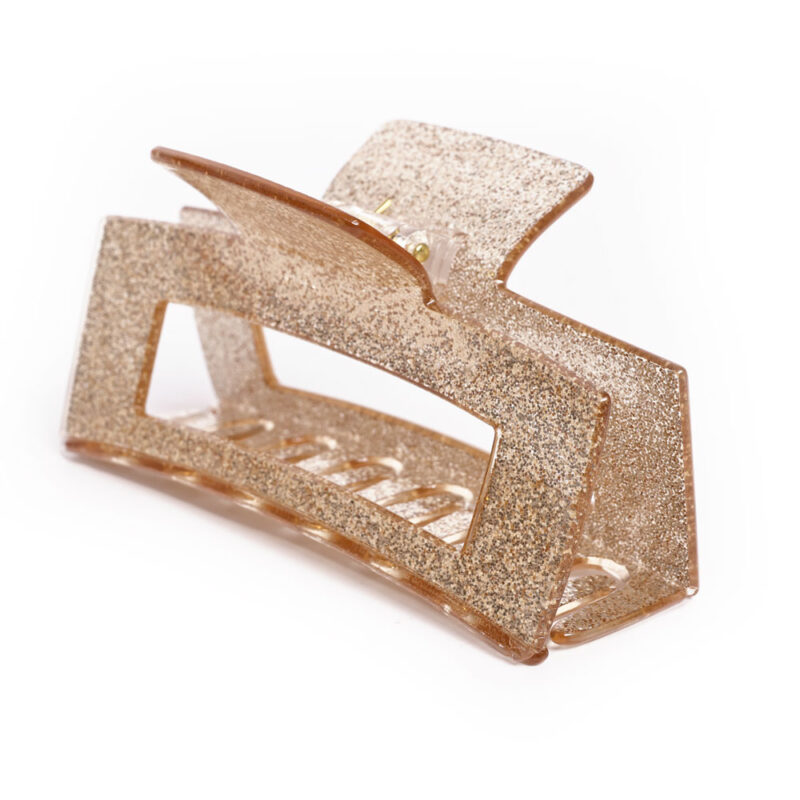 Haarklammer XL Gold Glitter
