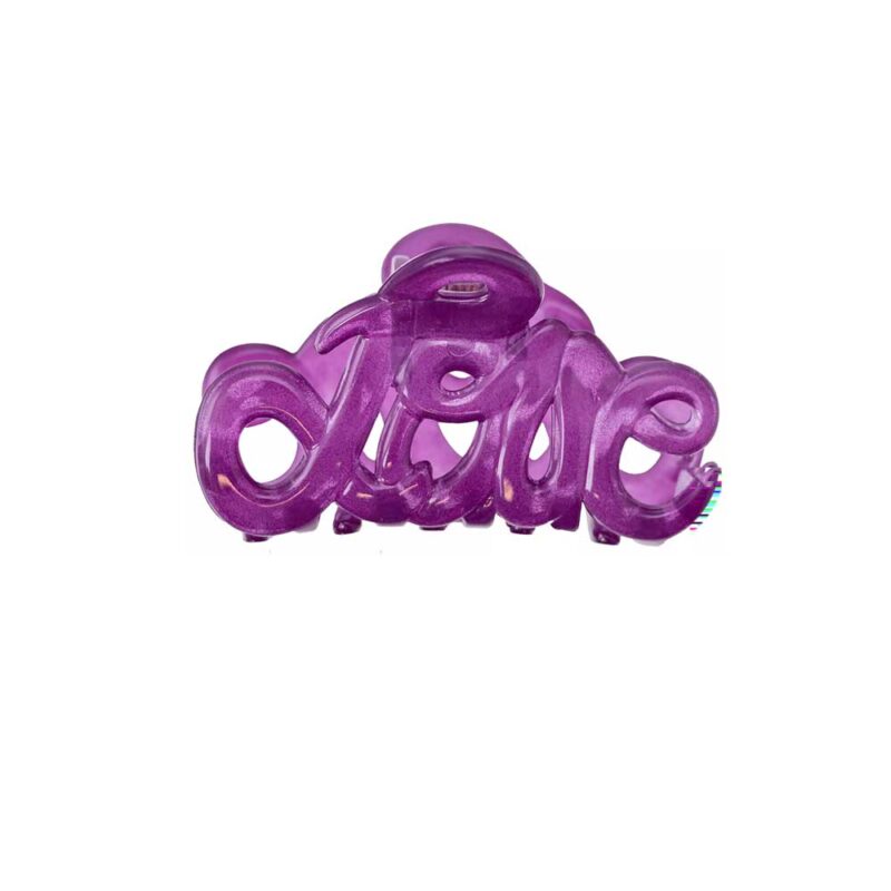 Haarklammer LOVE Purple 5cm