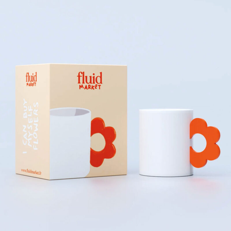 Mug Flower orange – Bild 2