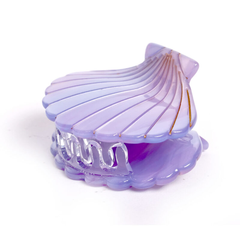 Haarklammer Muschelform Lavender – Bild 2