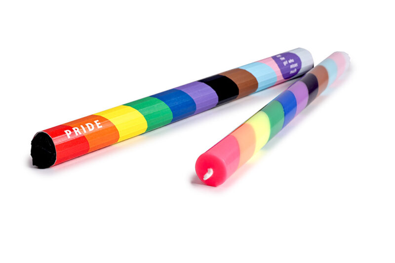 Geometric Kerze PRIDE – Bild 2