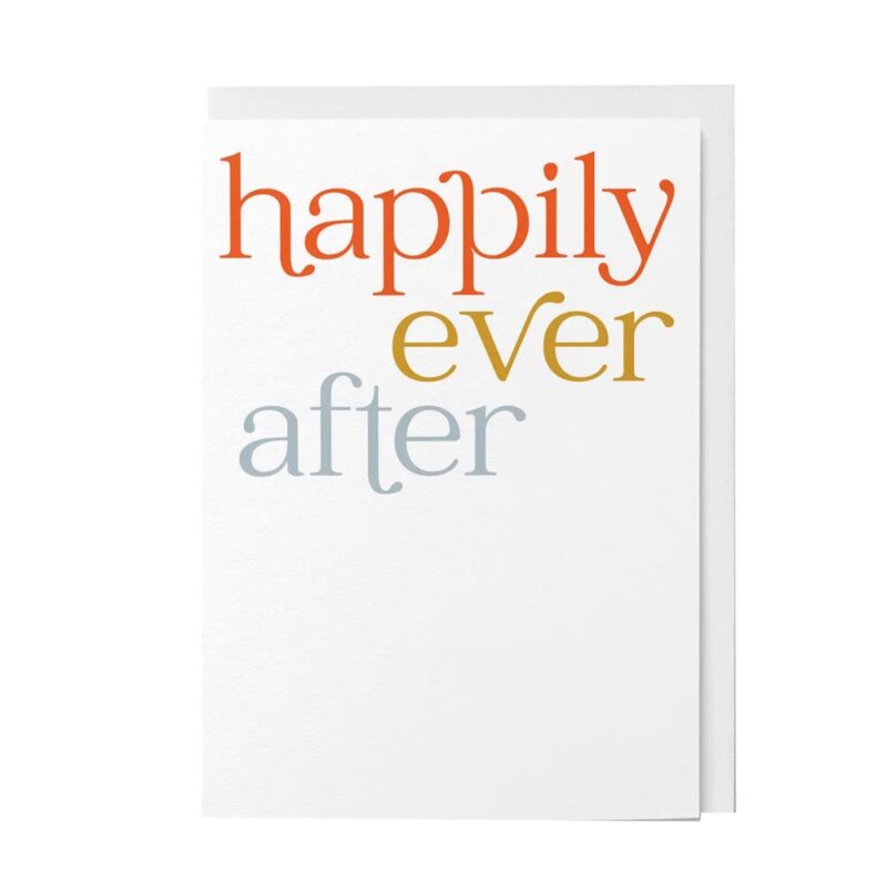Klappkarte Happily ever after