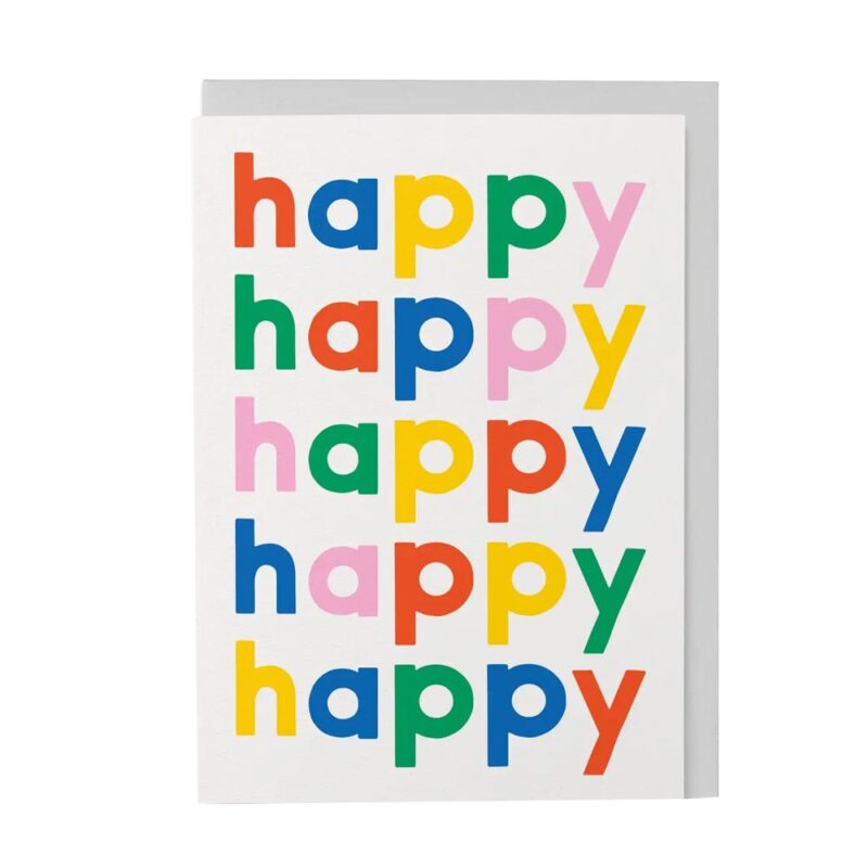 Klappkarte Happy happy happy...