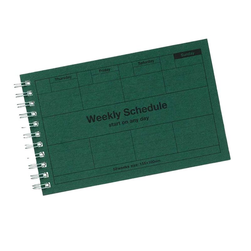 Dayfree Schedule Dark Green