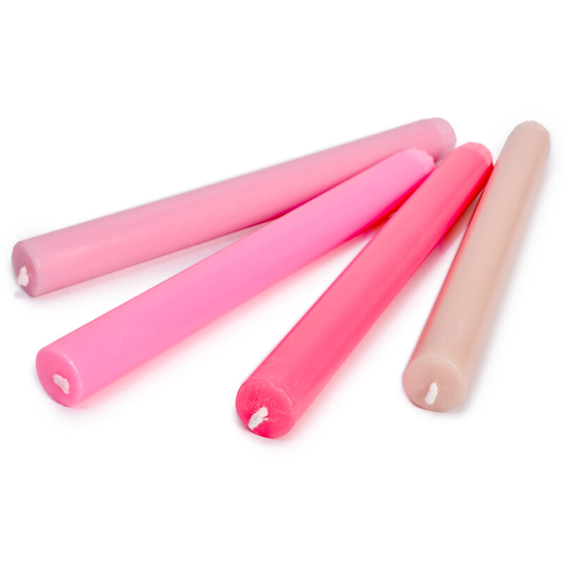 4er Kerzenset PINK – Bild 3