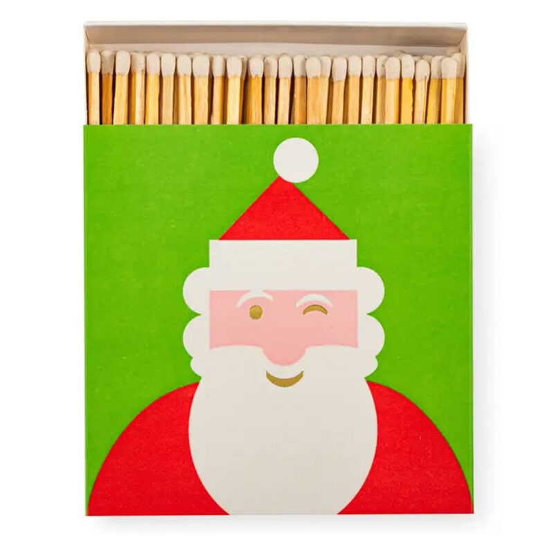 Luxury Matches Winking Santa B340