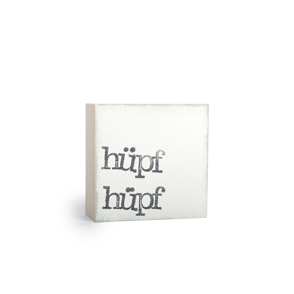 Hüpf Hüpf, Textbaustein