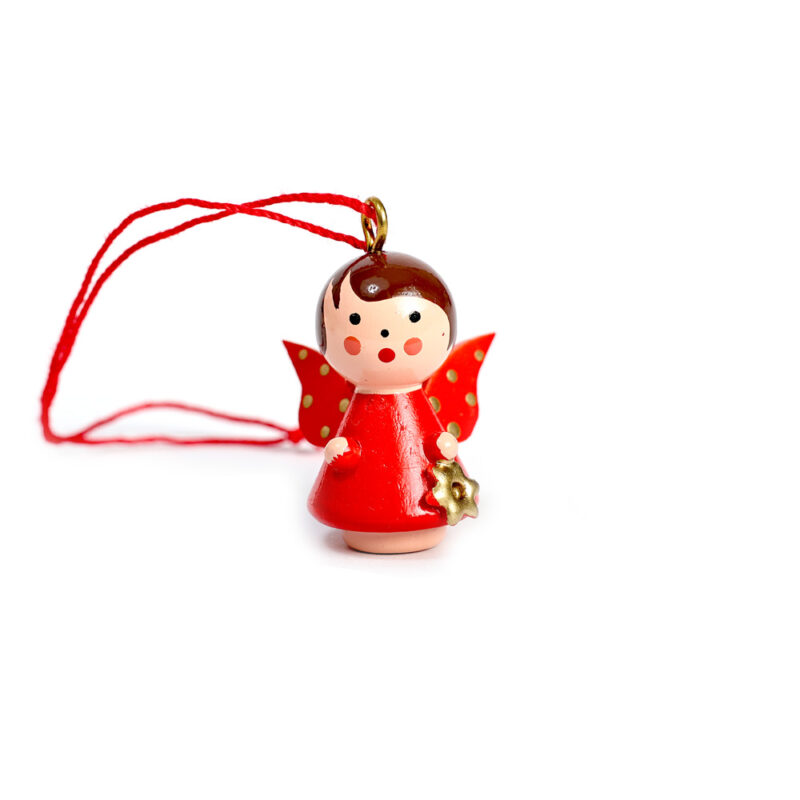 Kleiner Engel Rot mit Stern