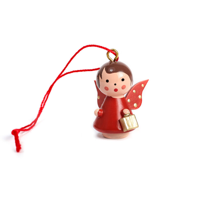 Kleiner Engel Rot mit Geschenk