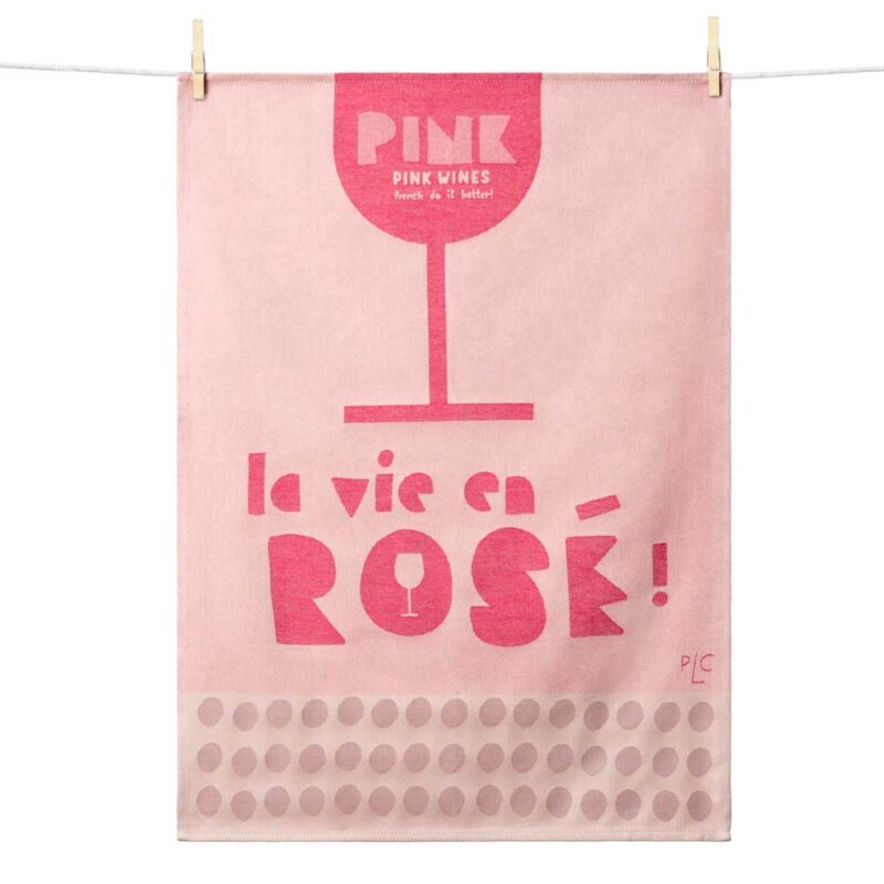 Geschirrtuch LA VIE EN ROSÈ