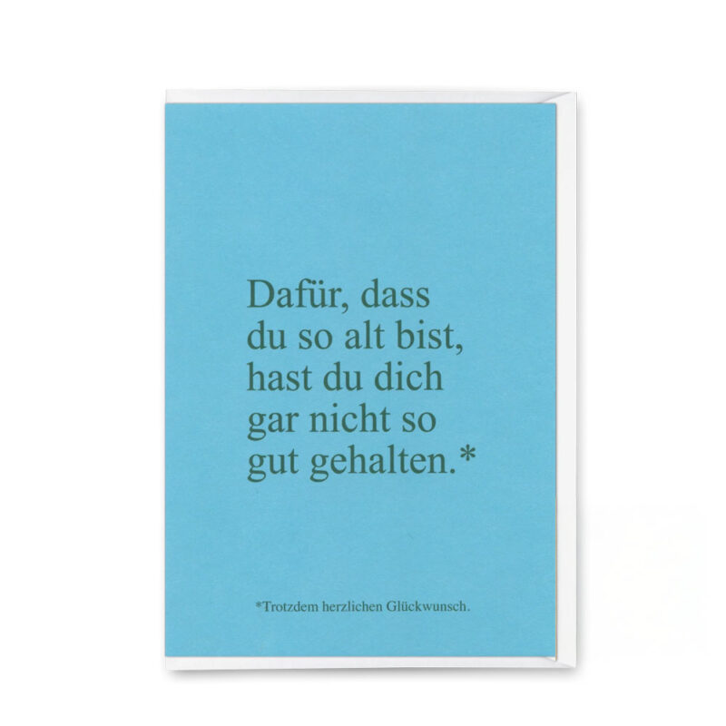 Klappkarte Dafür