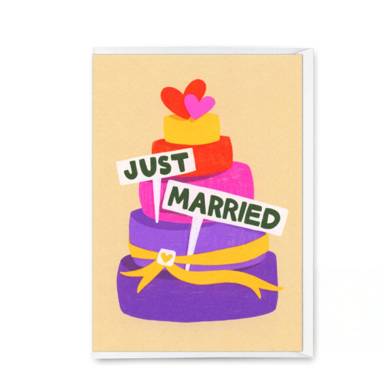 Klappkarte Hochzeitstorte
