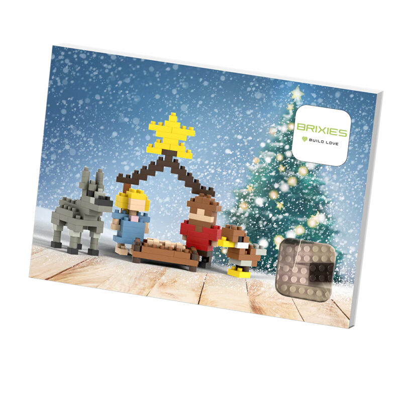 Steckbausatz Postkarte, Krippe – Bild 2