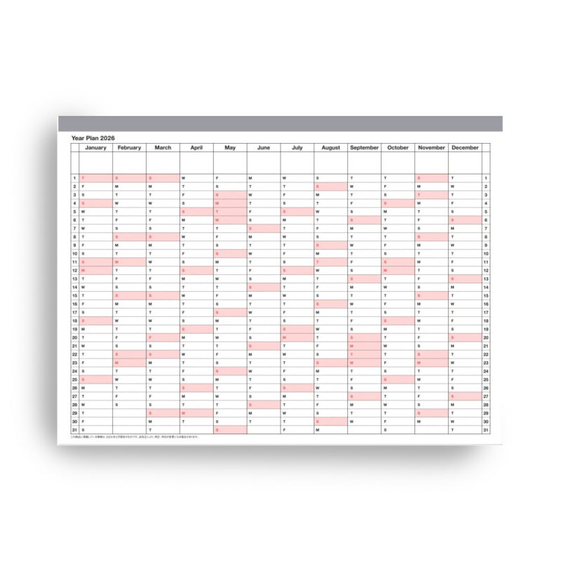 Monatskalender 2026 Black – Bild 3