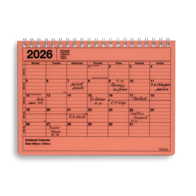 Monatskalender 2026 Orange