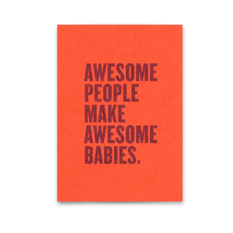 Postkarte Awesome Baby