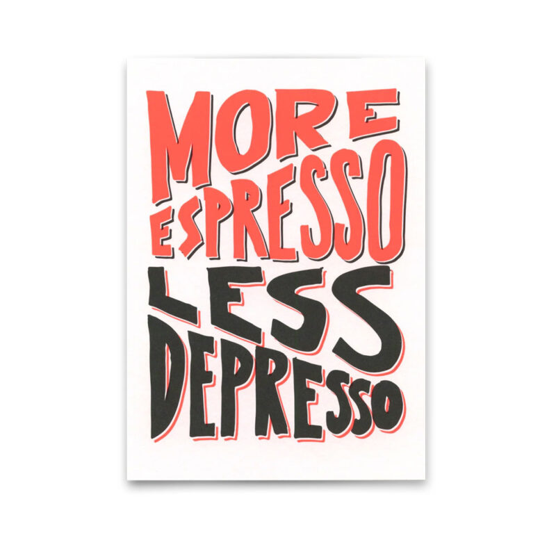 Postkarte More Espresso