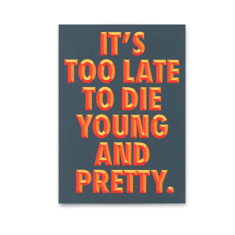 Postkarte Too late