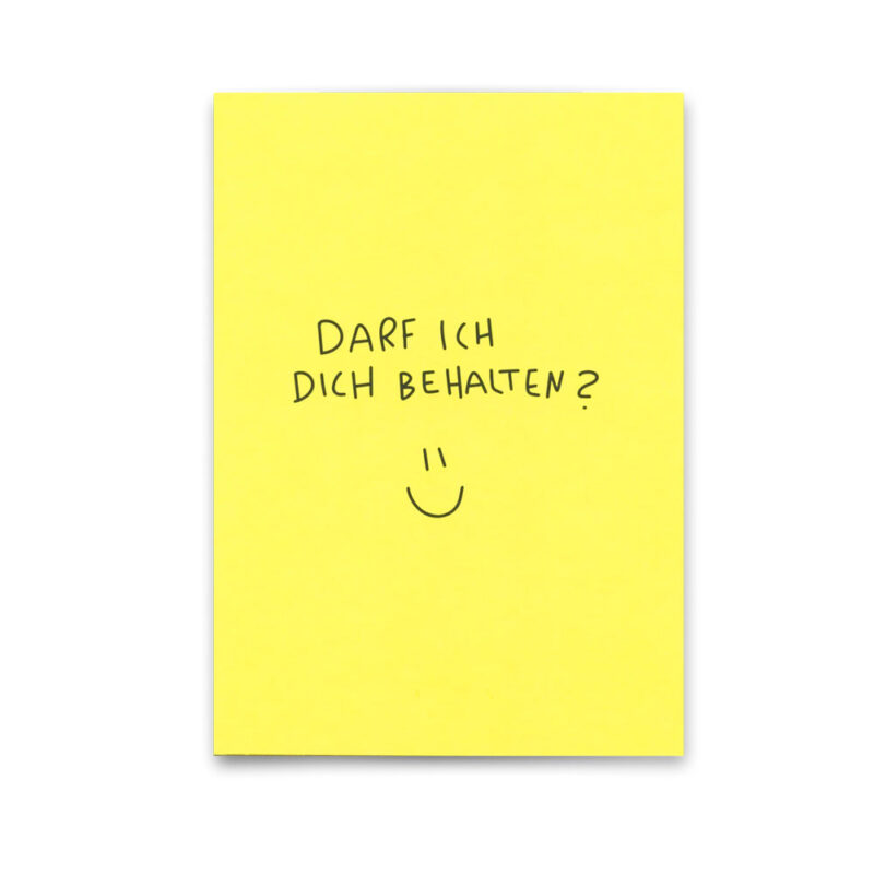 Postkarte Behalten